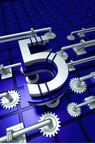 C4D建模渲染 機械數字倒計時數字——可商用數字內容制作服務